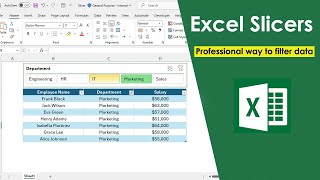 Using Excel Slicers to Filter Data | How to Use Excel Slicers