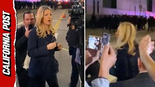 Mob Intimidates Reporter During Anti-ICE Protests In Downtown LA