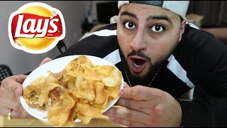 DIY LAY'S CHIPS!! (HOW TO MAKE POTATO CHIPS)