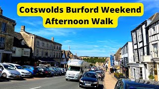 [4K] ☀️Cotswolds Burford Weekend Afternoon High Street Walk