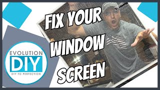 How To Repair a Window Screen Quickly