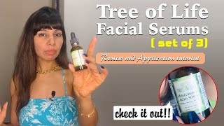 Tree of Life Facial Serums ( product review and application tutorial)
