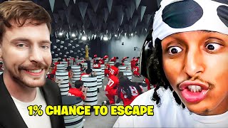 MrBeast Put 100 People in his Endless Trap for $100,000!!