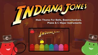 Indiana Jones - Theme Music Tutorial - Play on Piano, Bell, Boomwhackers or C Major Instrument