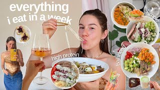 what I EAT in a week on a New "DIET"🙄🍣 | simple + balanced recipes