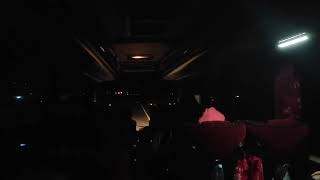 free download footage - mentahan video perjalanan malam hari di dalam bis
