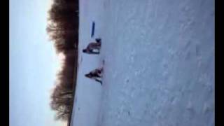Sledding fail hines park