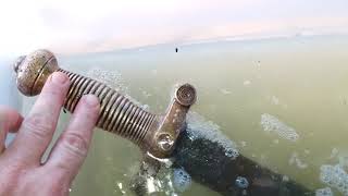 Cleaning a rusty sword