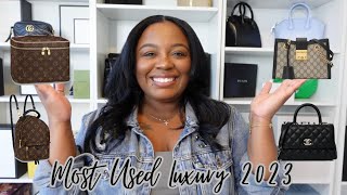 MOST USED LUXURY 2023 | FAVORITE LUXURY HANDBAGS, SLG'S, SHOES & MORE | CHANEL, DIOR, YSL & MORE