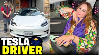 Finally Your Tesla Driver is here 🙏🏻 1st Guest NY dimag khrab kr dia😤