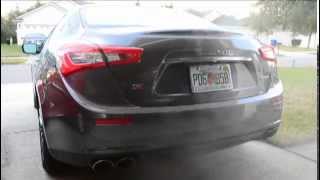 Maserati Ghibli S Q4 Cold Start Sport Mode Exhaust Sound