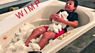 SNOW BATH CHALLENGE!!!!