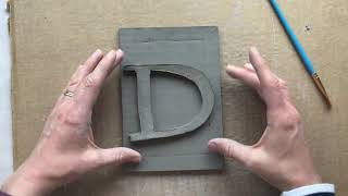 Illuminated Letter Slab Tile: Part 3 (Adding Your Letter)