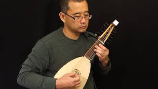 Telemann: Fantasia for Flute No. 3 in B Minor performed on mandolino