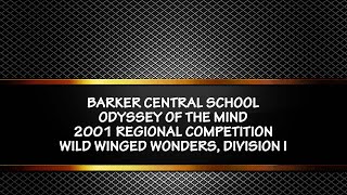 BCS OM 2001 Regional Competition Wild Winged Wonders DI