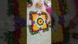 Highlight 46:19 – 51:19 from Madhavi's Rangoli Art is live.Flowers rangoli designs for beginners for