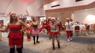 Paskong dance flash mob fof Christmas party held  at Cleopatra hotel Nicosia 