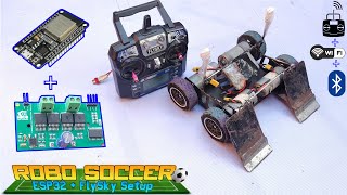 How to Make Soccer Bot with FlySky Transmitter and ESP32 Arduino Program | JLCPCB