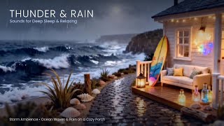 Thunder & Rain Sounds for Relaxing 🌧️⚡