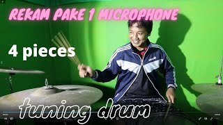 Hasil rekam Drum menggunakan 1 microphone