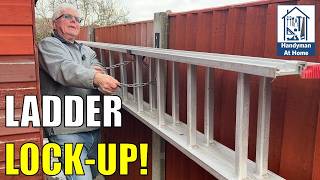 Secure Ladder Storage - Fitting Some Heavy Duty Lockable Ladder Brackets