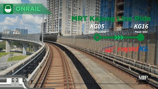 [4K] MRT Kajang Line Ride: Kwasa Sentral to Pasar Seni
