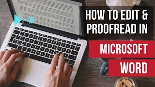 How to Edit & Proofread in Microsoft Word using Track Changes