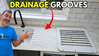 One Wrong Cut = Scrap Compact Laminate Worktop.