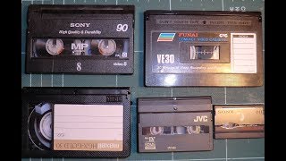 Small video cassettes explained.