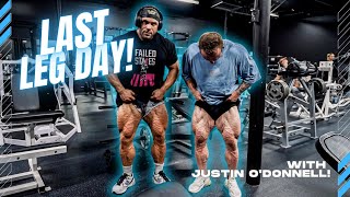 LAST LEG DAY UNTIL USAs WITH JUSTIN O"DONNELL! #bodybuilding #workout #legday #youtube