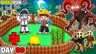 We Finally Completed SPEEDRUN in 99 Nights In The Forest 😱| Roblox