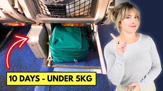 How to pack 10 full days into a bag that fits under the seat