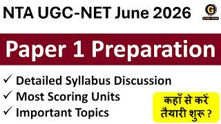 UGC NET June 2026 New Syllabus | Updated Paper Pattern for 2026 Paper 1 | NET Preparation