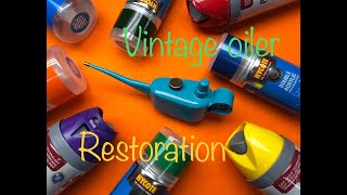 Vintage Oilcan restoration plus new paints for the workshop