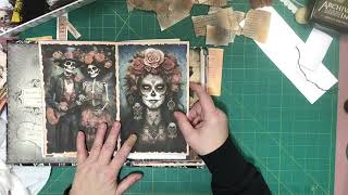 Dia De Le Muertos/Haloween Junk Journal 💀⚰️🌹#halloween2024