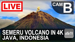 🔴 Live Now: 24/7 Erupting Semeru Volcano in Java, Indonesia in 4K Ultra HD (Cam B)