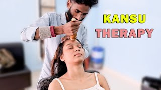 Most Relaxing Kansu Head Massage ✨ | Traditional Indian ASMR Therapy