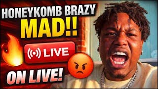 HoneyKomb Brazy Crashed Out On Live His Homies Sleeping With His Mom Birdman Playing 😱