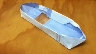 How to Make an Origami "Glass" Bottom Boat - Use a Window Faced Envelope - Step by Step Instructions