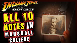 QUICK GUIDE - ALL Notes in Marshall College | Indiana Jones and the Great Circle
