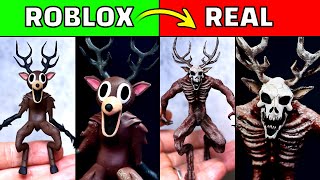 [Roblox]Making 99 Nights in the Forest Deer & Wendigo Sculptures Timelapse