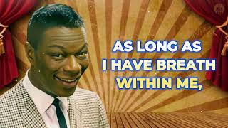 MAGNIFICENT OBSESSION - NAT KING COLE (LYRICS)