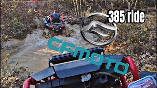 Cfmoto hard core riding, 385 was hitting back on this day. Trail, mud, rock, hills, sand and more! 
