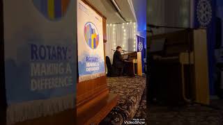 Frank Freeman - "Making a difference"- gift to RI President Ian H. S. Riseley
