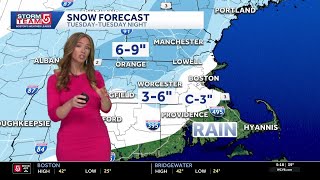 Video: Where we could see 6 inches of snow