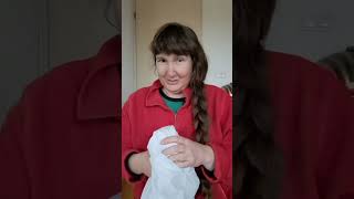 Unboxing and modeling? a vintage nightgown and cover set