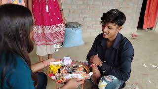राखी बंधन vikas bhai ne apne #100millon _🌺 trend भाई बहन का प्यार से 📹😂 #Bandhan _#popeolviral 