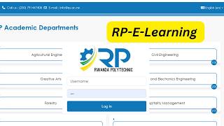 Rwanda Polytechnic eLearning Login Explained | Use Proof of Registration Credentials