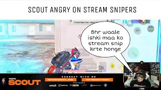 scOut Angry On Stream Snipers (FULL GALI🤣) | FNC • scOut OP | VIPER GO