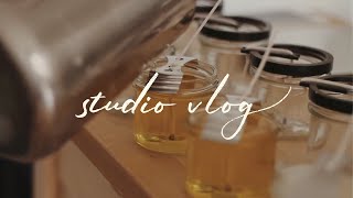 Make Candles With Me | Silent Studio Vlog